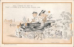 Ford - That Ford Is A Rattling Good Car Postcard