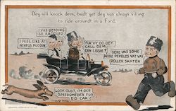 Ford - Dey vill knock dem Postcard