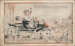 No Matter What Color You Paint It People Can Always Tell It's a Ford Postcard