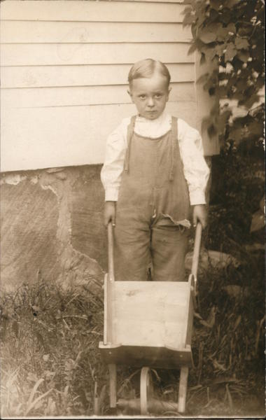 Boy is Ready for Lawn Work Boys