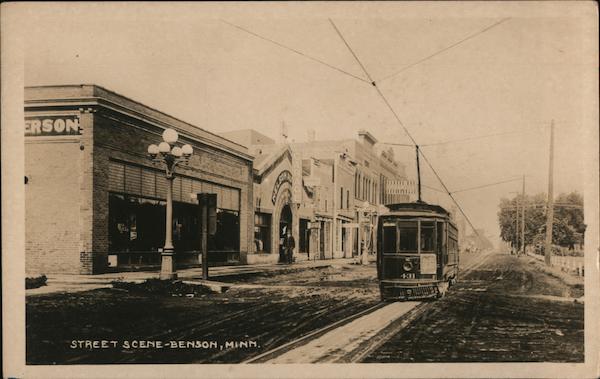Street Scene, Streetcar benson Minnesota