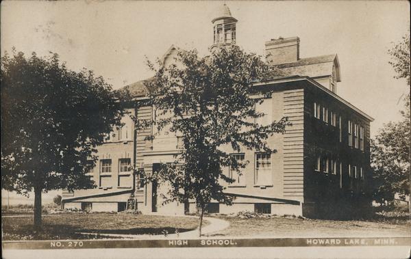 High School Howard Lake Minnesota Olsen Photograph Co.