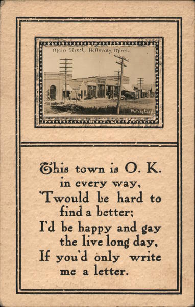 Main Street Holloway Minnesota