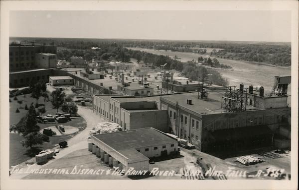 The Industrial District & The Rainy River International Falls Minnesota