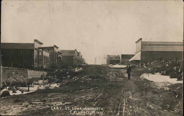 cary Street looking North Calumet Minnesota