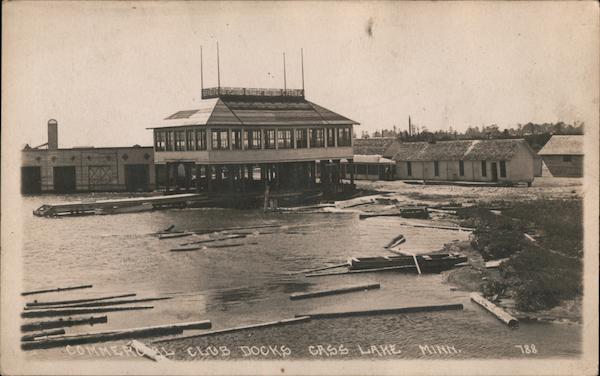 Commercial Club Docks Cass Lake Minnesota