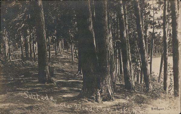 Solitude: Star Island, Cass lake Ten Lake Minnesota