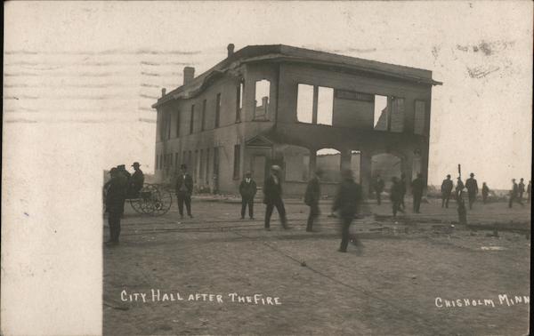 City Hall After The Fire Chisholm Minnesota