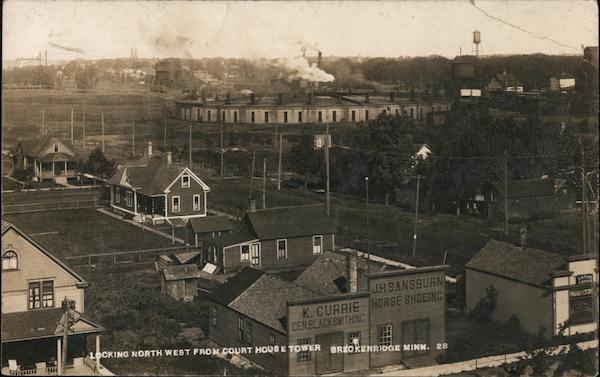 Looking North West from Court House Tower Breckenridge Minnesota