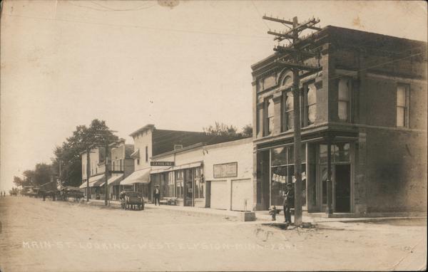 Main Street Looking West Elysian Minnesota