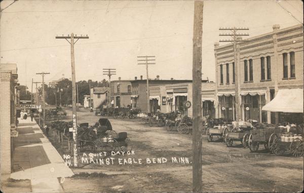 A Quiet Day on Main Street Eagle Bend Minnesota