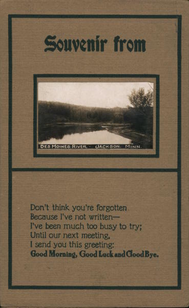 Des Moines River Jackson Minnesota