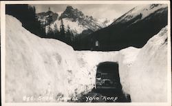 Snow Tunnel Yoho Road Canada Misc. Canada Postcard Postcard Postcard