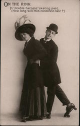 On The Rink Postcard