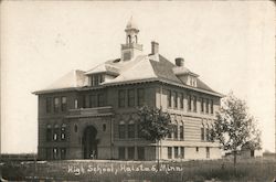 High School Halstad, MN Postcard Postcard Postcard