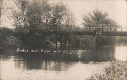 Bridge Over River Postcard