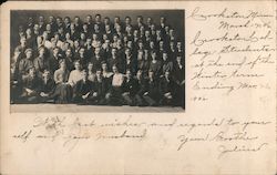 Group photo of men and some women Postcard