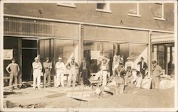 Rex Hotel Construction Workers Postcard