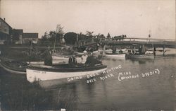 Going Out Hunting on Fishing Boat Postcard