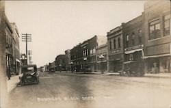 Business Block Detroit, MN Postcard Postcard Postcard