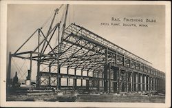 Rail Finishing Building Steel Plant Postcard