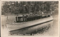 Launch Boat Postcard