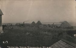 Threshing Postcard