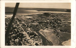 Aerial View from Airplane Postcard
