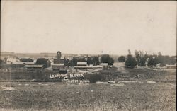 Looking North at the Town Postcard