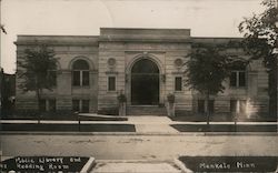 Public Library and Reading Room Postcard