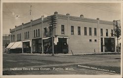 De Mars Drug Store Corner Postcard