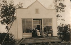 People outside Ferndale STore Postcard