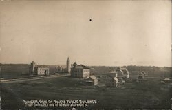 Bird's Eye View of Public Buildings Postcard