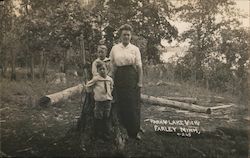 Park of Lake View Postcard