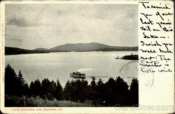 Lake Sunapee and Sunapee Mt. New Hampshire