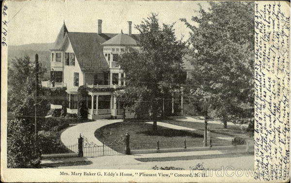 Mrs. Mary Baker G. Eddy'S Home,Pleasant View Concord New Hampshire