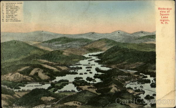 Birds-Eye View Of Squam Lake Region New Hampshire