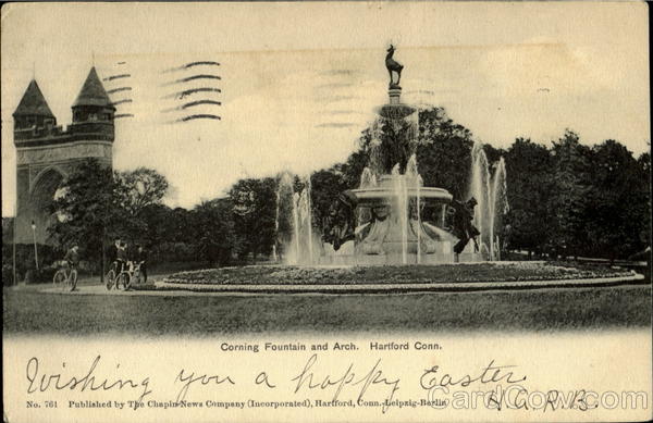Corning Fountain And Arch Hartford Connecticut