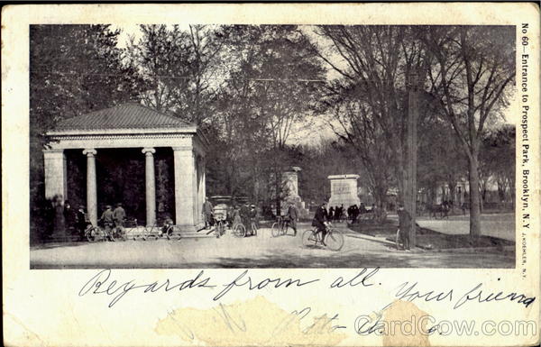 Enterance To Prospect Park Brooklyn New York