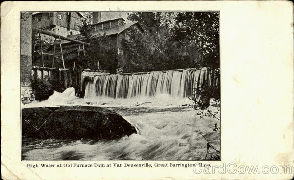 High Water at Old Furnace Dam at Van Deusenville Great Barrington Massachusetts