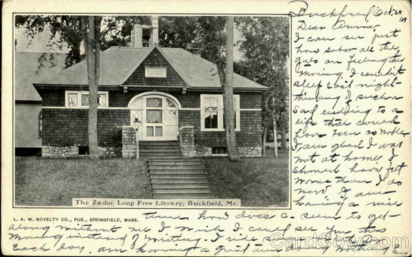 The Zadoc Long Free Library Buckfield Maine