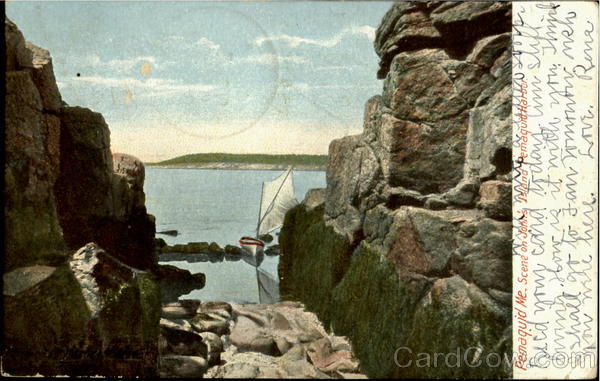 Scene Of John'S Island Pemaquid Harbor Maine