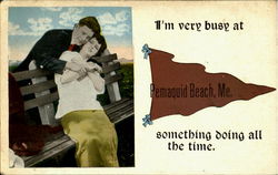 I'm very busy at something doing all the time Postcard