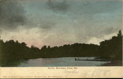 Storm 1907 1c Benjamin Franklin Stamp Mountainview, ME Postcard Postcard