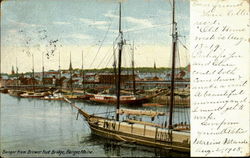 Bangor from Brewer Foot Bridge Postcard