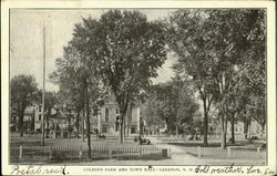 Colburn Park And Town Hall Postcard