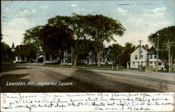 Haymarket Square Lewiston, ME Postcard Postcard