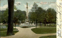Soldier'S Monument At Common Postcard