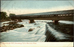 Amoskeag Falls, Merrimac River Postcard