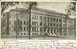 Central High School Springfield, MA Postcard Postcard